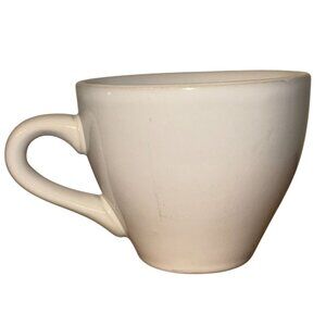 Mesa White Ceramic Coffee Mug 3.5" Height Dishwasher & Microwave Safe